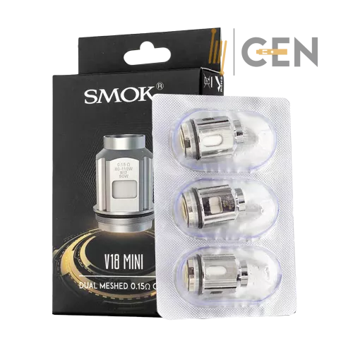 Smok - Coil TFV18 Mini - Dual Meshed 0.15 Ohms - Paquete con 3 Piezas